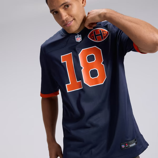 Caleb Williams Chicago Bears Official-Nike 2026 Rivalries Collection Game Jersey - Navy