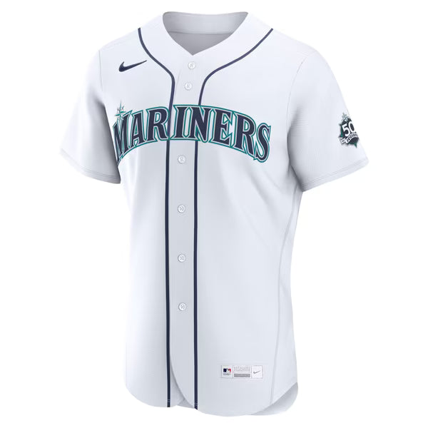 Andres Munoz Seattle Mariners Official-Nike Home 50th Season Authentic Jersey - White