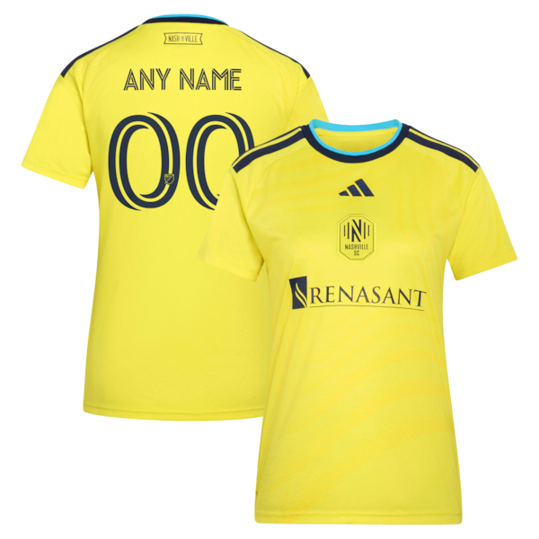 Official-Adidas Nashville SC 2026 The Reverb Kit Replica Custom Jersey Yellow