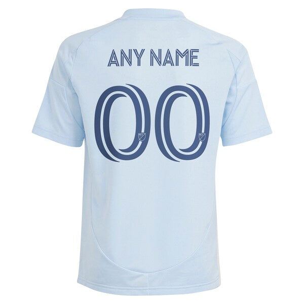 Official-Adidas Sporting Kansas City Youth 2025 One KC Replica Custom Jersey Light Blue