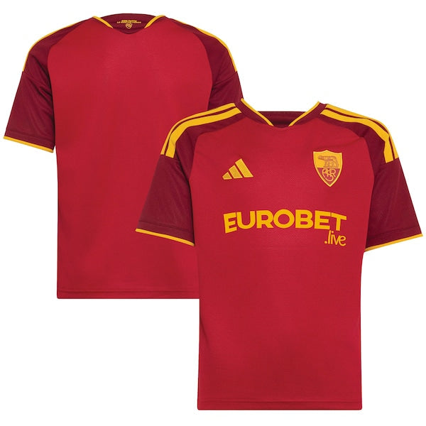 AS Roma Official-Adidas Youth 2026/27 Home Replica Jersey - Red