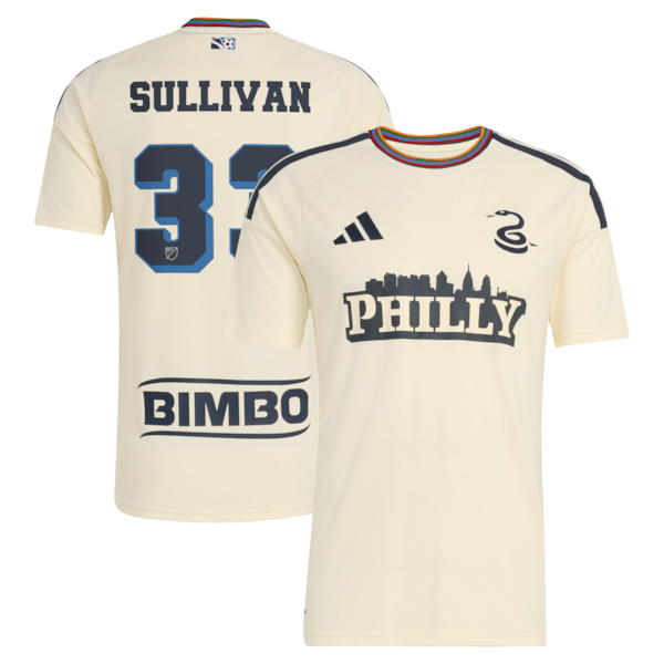 Quinn Sullivan Philadelphia Union Official-Adidas 2026 Archive Replica Jersey - Tan