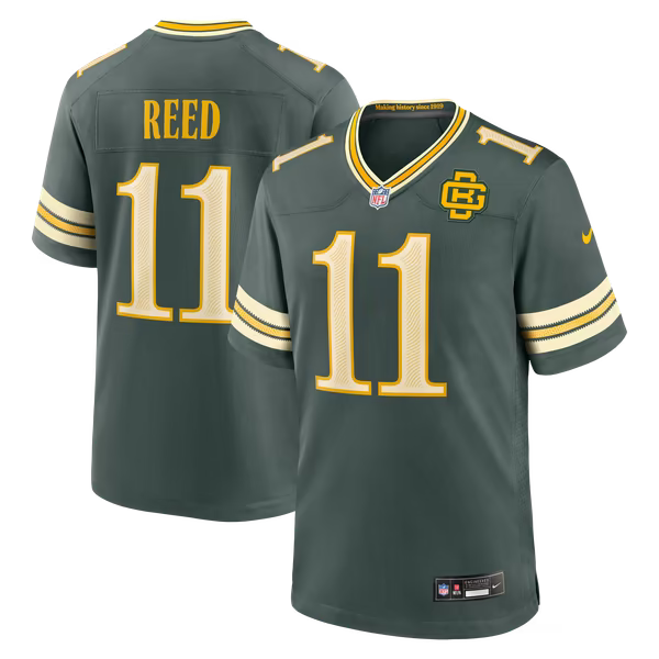 Jayden Reed Green Bay Packers Official-Nike 2026 Rivalries Collection Game Jersey - Green