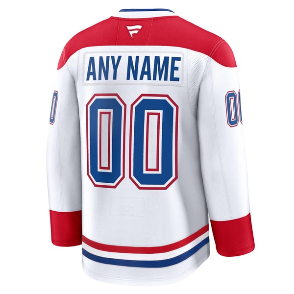 Teams Fans Shop Montreal Canadiens Fanatics Away Premium Custom Jersey - White