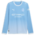 Official-Puma Manchester City 2026/27 Home Replica Long Sleeve Custom Jersey Light Blue