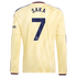 Bukayo Saka Arsenal Official-Adidas 2026/27 Third Replica Long Sleeve Jersey - Yellow