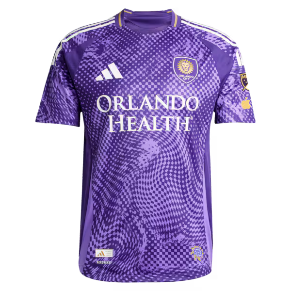 Daryl Dike Orlando City SC Official-Adidas 2025 Perfect Storm Primary On-Field Authentic Jersey - Purple
