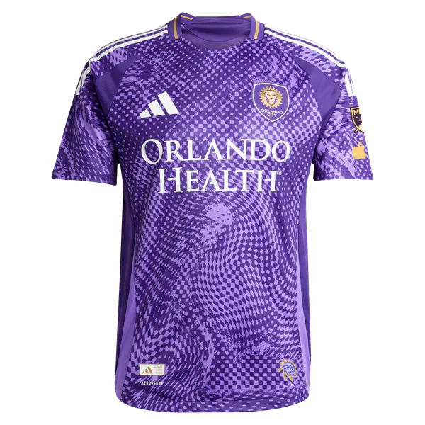 Daryl Dike Orlando City SC Official-Adidas 2025 Perfect Storm Primary On-Field Authentic Jersey - Purple