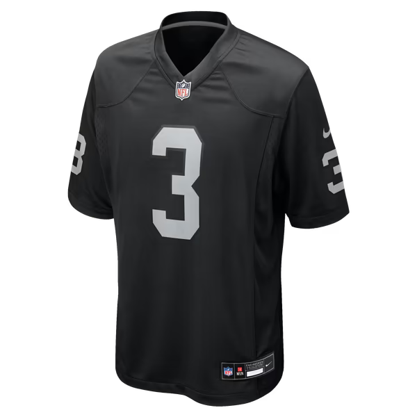 Taron Johnson Las Vegas Raiders Official-Nike Team Game Jersey - Black