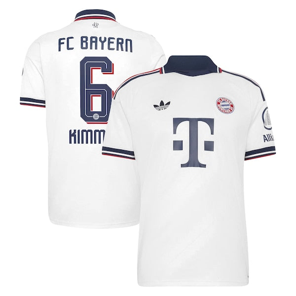 Joshua Kimmich Bayern Munich Official-Adidas 2026/27 Away Replica Jersey - White