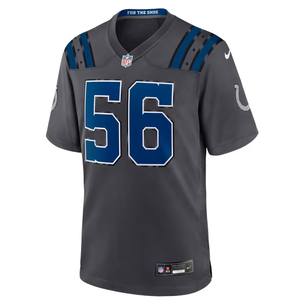 Quenton Nelson Indianapolis Colts Official-Nike 2026 Rivalries Collection Game Jersey - Anthracite