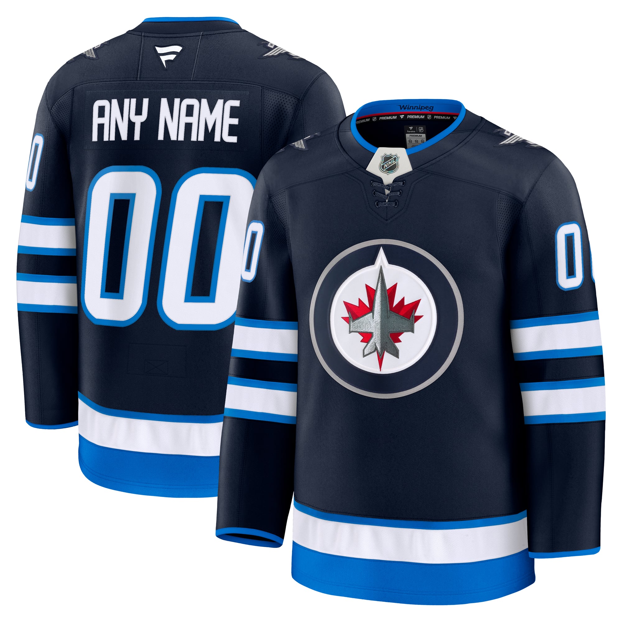 Teams Fans Shop Winnipeg Jets Fanatics Home Premium Custom Jersey