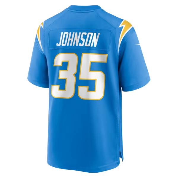 Amar Johnson Los Angeles Chargers Official-Nike Team Game Jersey - Powder Blue