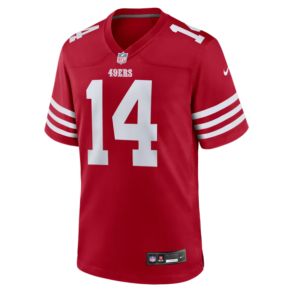 Kurtis Rourke San Francisco 49ers Official-Nike Team Game Jersey - Scarlet