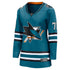 Teams Fans Shop Women's Fanatics Macklin Celebrini Teal Sharks Jersey