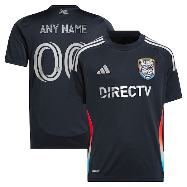 Official-Adidas San Diego FC Youth 2025 State of Flow Replica Custom Jersey Navy