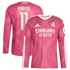 Rodrygo Real Madrid Official-Adidas 2026/27 Third Replica Long Sleeve Jersey - Pink