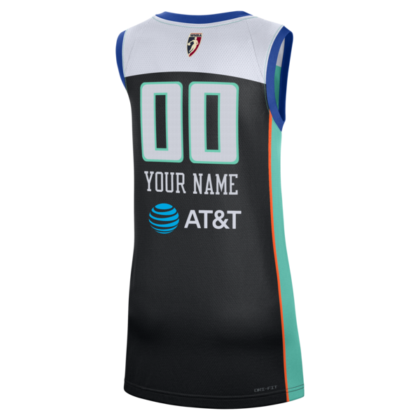 Official-nike New York Liberty Victory Custom Jersey Black