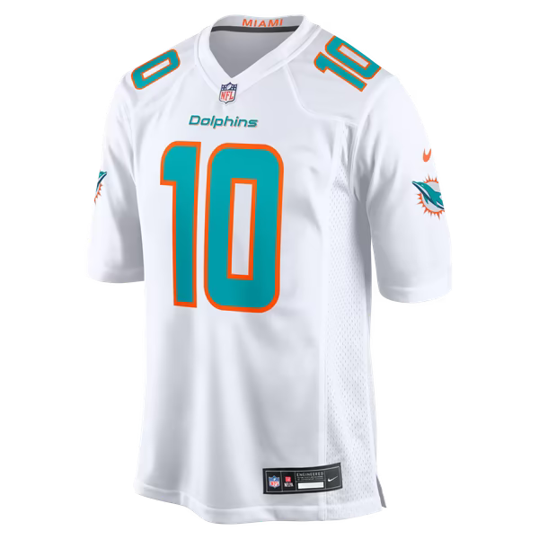 Jacob Rodriguez Miami Dolphins Official-Nike Game Jersey - White