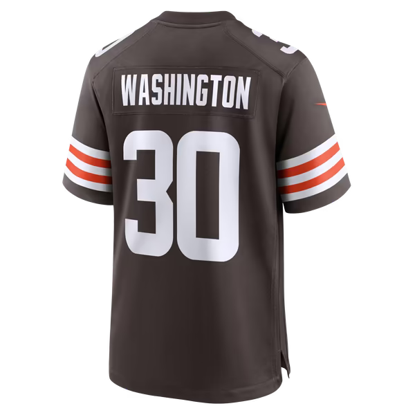 Zion Washington Cleveland Browns Official-Nike Team Game Jersey - Brown