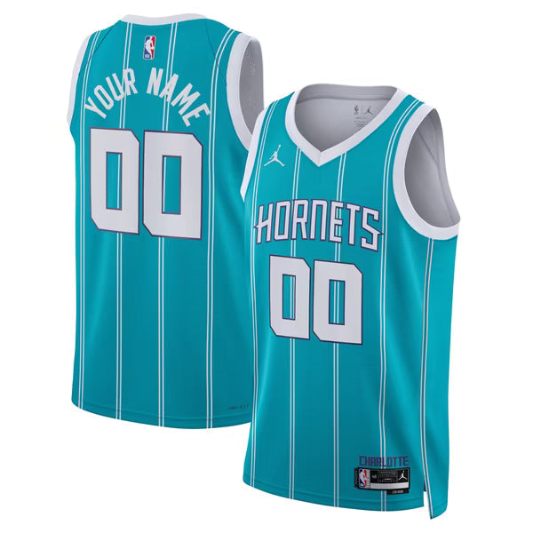 Teams Fans Shop Unisex Charlotte Hornets Jordan Icon Swingman Jersey Teal