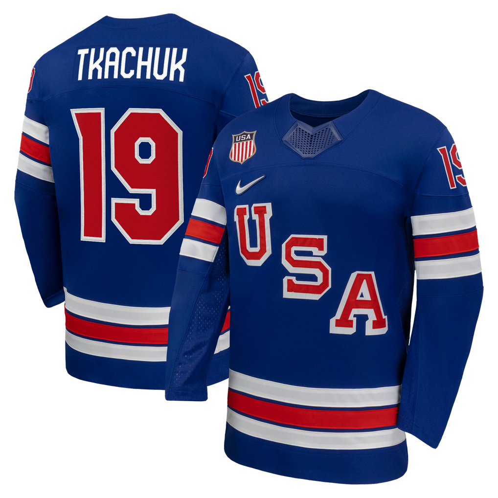 Teams Fans Shop Matthew Tkachuk Nike US Hockey 2026 Home Replica Jersey