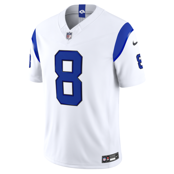 Jared Verse Los Angeles Rams Official-Nike Alternate Fearsome White Vapor F.U.S.E. Stitched Limited Jersey - White