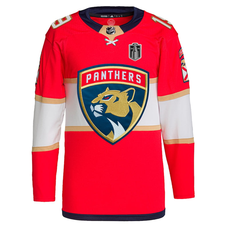 Matthew Tkachuk Florida Panthers adidas 2024 Stanley Cup Final Home Primegreen Authentic Player Jersey – Red