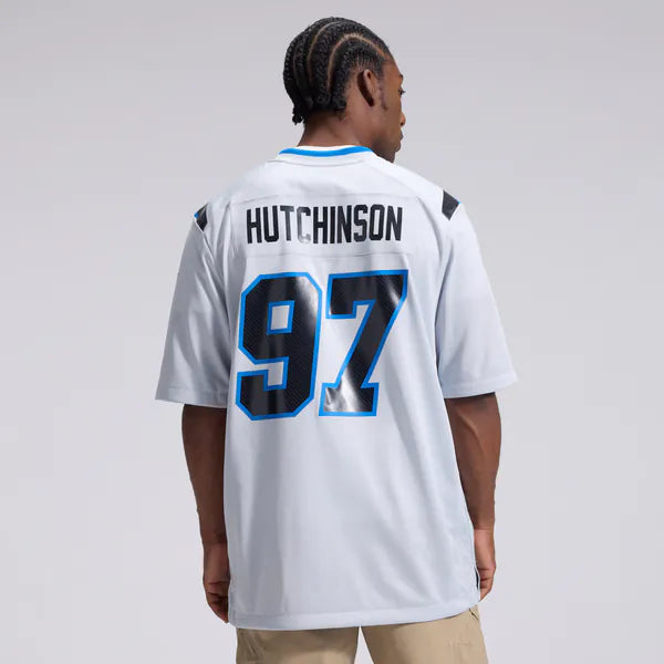 Aidan Hutchinson Detroit Lions Official-Nike 2026 Rivalries Collection Game Jersey - Silver