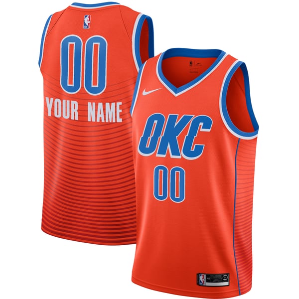 Teams Fans Shop OKC Thunder Jordan Statement Swingman Custom Jersey