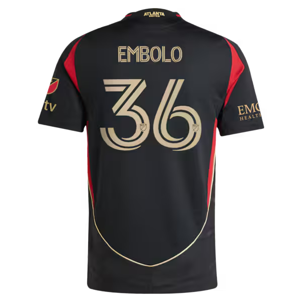 Breel Embolo Atlanta United FC Official-Adidas 2025 The Connector On-Field Authentic Jersey – Black