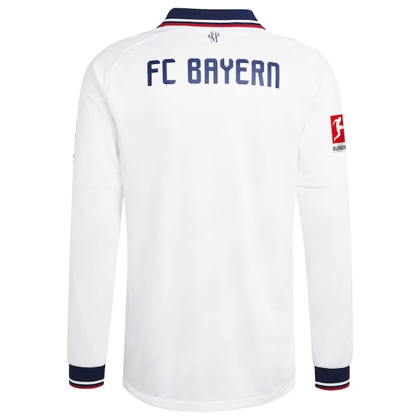 Bayern Munich Official-Adidas 2026/27 Away On-Field Authentic Long Sleeve Patch Jersey - White
