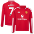 Official-Adidas Mason Mount Manchester United 2026/27 Home Replica Long Sleeve Jersey Red