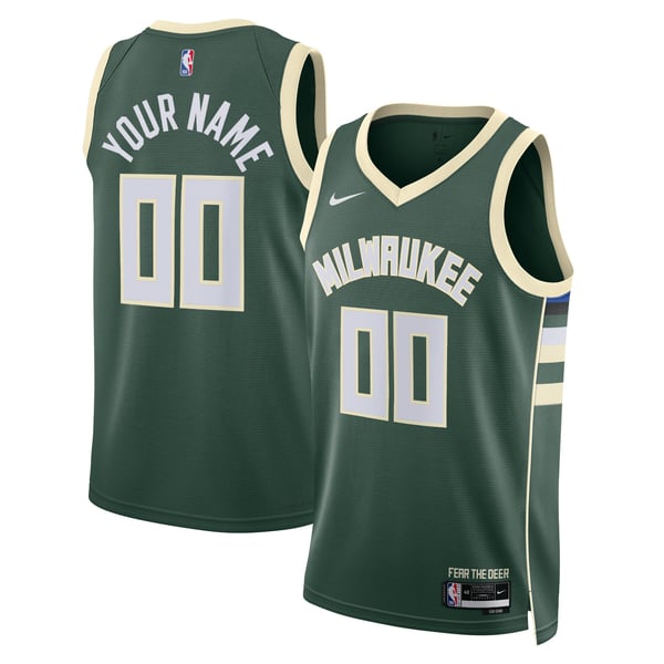Teams Fans Shop Nike Unisex Milwaukee Bucks Custom Swingman Jersey