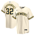 Jacob Misiorowski Milwaukee Brewers Official-Nike Home Replica Jersey - Cream