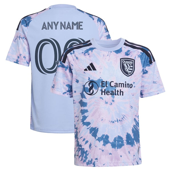 Official-Adidas San Jose Earthquakes Youth 2026 The Dead Kit Replica Custom Jersey Light Blue