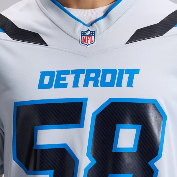 Penei Sewell Detroit Lions Official-Nike 2026 Rivalries Collection Game Jersey - Silver