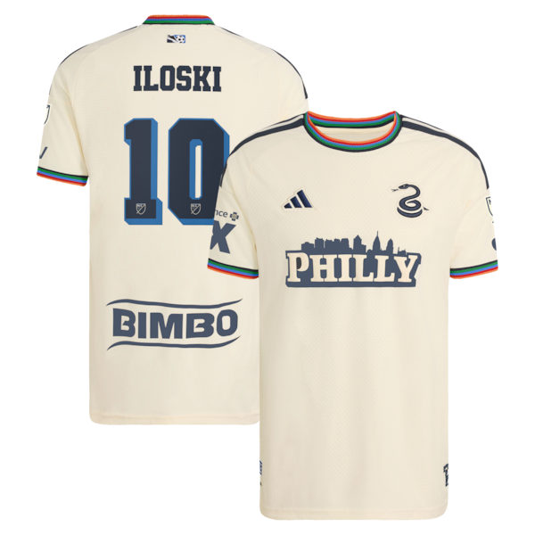 Milan Iloski Philadelphia Union Official-Adidas 2026 Archive On-Field Authentic Jersey - Tan