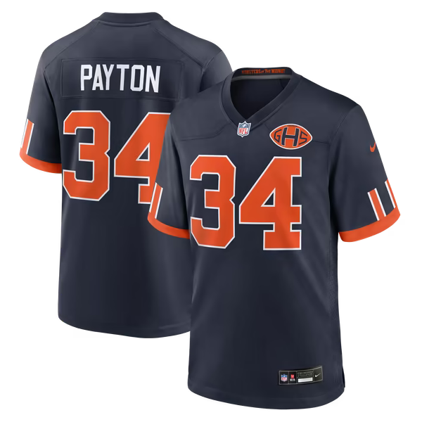 Walter Payton Chicago Bears Official-Nike 2026 Rivalries Collection Game Jersey - Navy