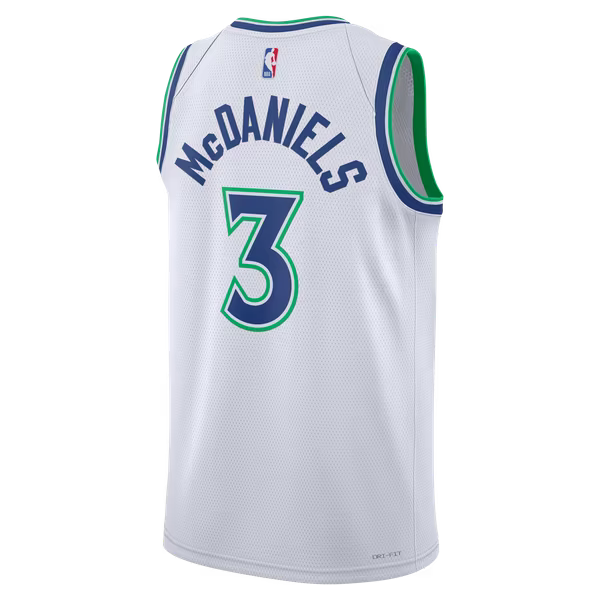 Jaden McDaniels Minnesota Timberwolves Official-Nike Unisex Swingman Jersey - Association Edition - White