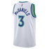 Jaden McDaniels Minnesota Timberwolves Official-Nike Unisex Swingman Jersey - Association Edition - White