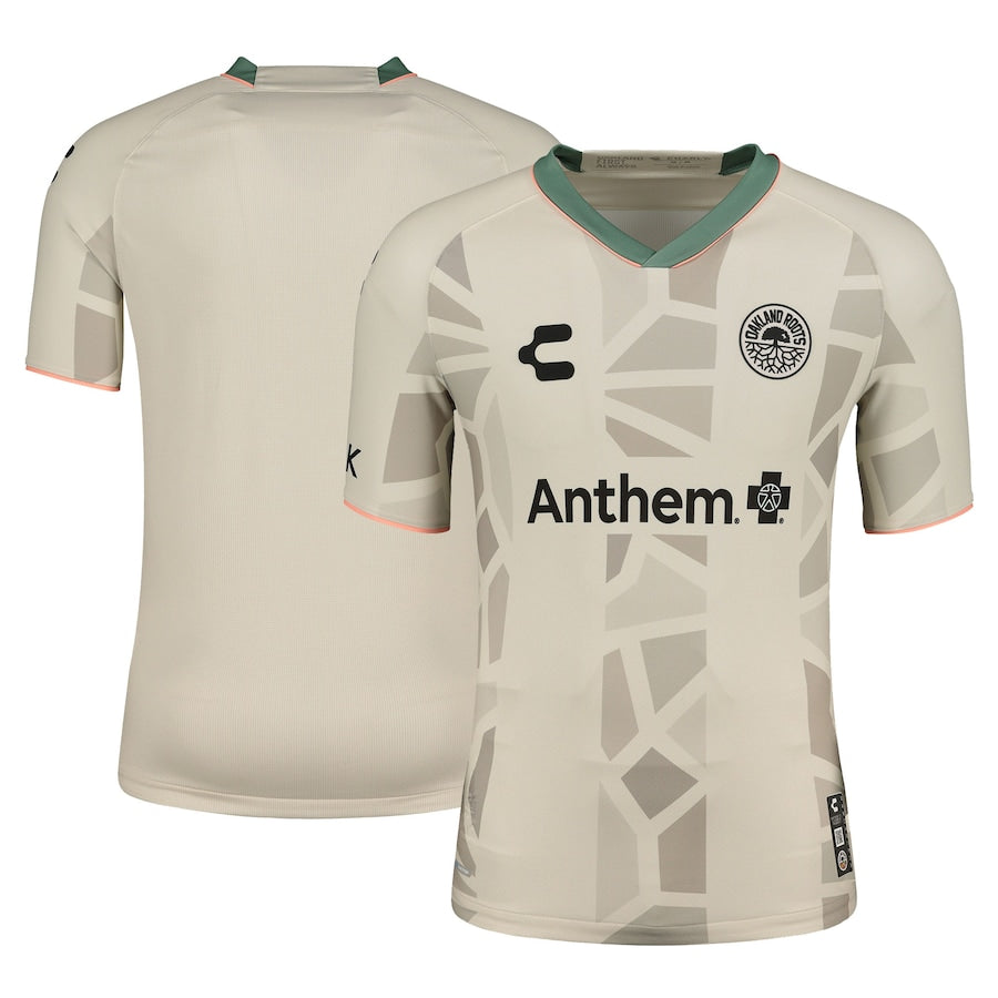 Oakland Roots SC Charly 2024 Away Authentic Jersey – Cream