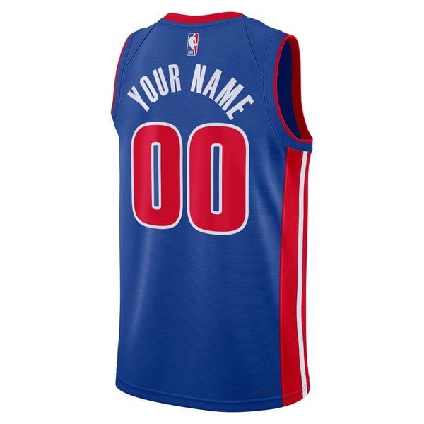 Teams Fans Shop Nike Unisex Detroit Pistons Swingman Custom Jersey Blue