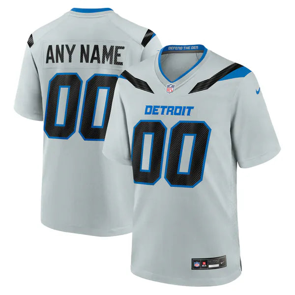 Detroit Lions Official-Nike 2026 Rivalries Collection Game Custom Jersey - Silver