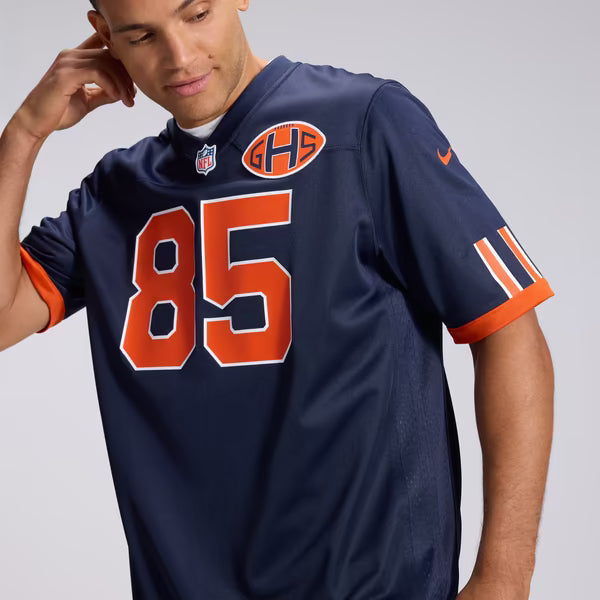 Cole Kmet Chicago Bears Official-Nike 2026 Rivalries Collection Game Jersey - Navy
