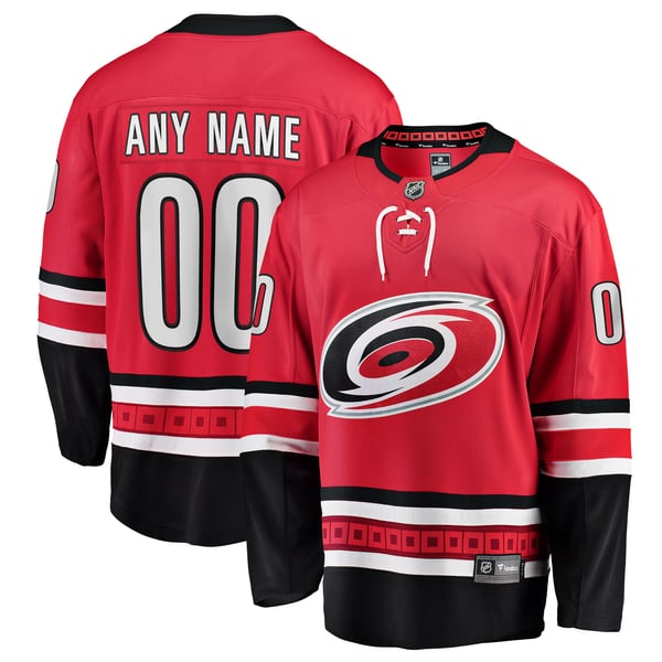 Teams Fans Shop Carolina Hurricanes Fanatics Alternate Breakaway Custom Jersey