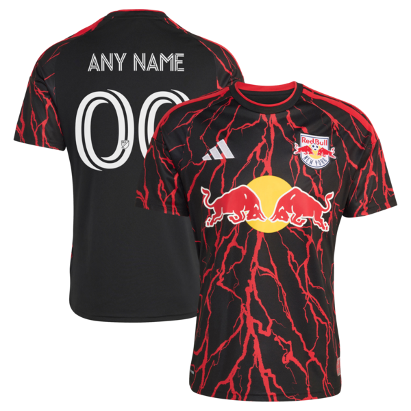 Official-Adidas New York Red Bulls 2026 The Rooted Kit Replica Custom Jersey Black