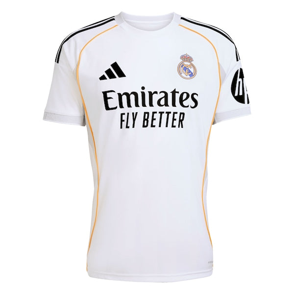 Official-Adidas Real Madrid 2025/26 Home Replica Custom Jersey White