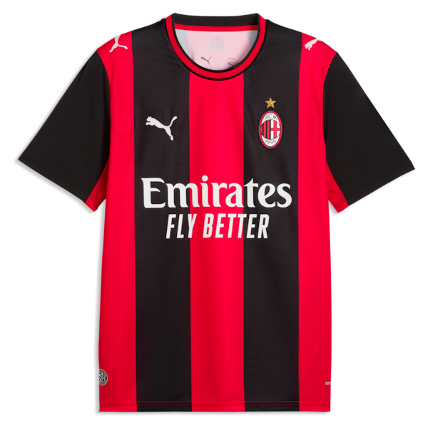 Official-Puma Christian Pulisic AC Milan 2026/27 Home Replica Jersey Black/Red