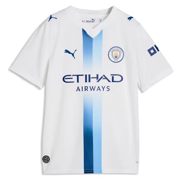 Manchester City Official-Puma Youth 2026/27 Third Replica Custom Jersey - White